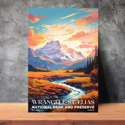 Wrangell-St. Elias National Park and Preserve Poster, Travel Art, Office Poster, Home Decor | S6 - image3